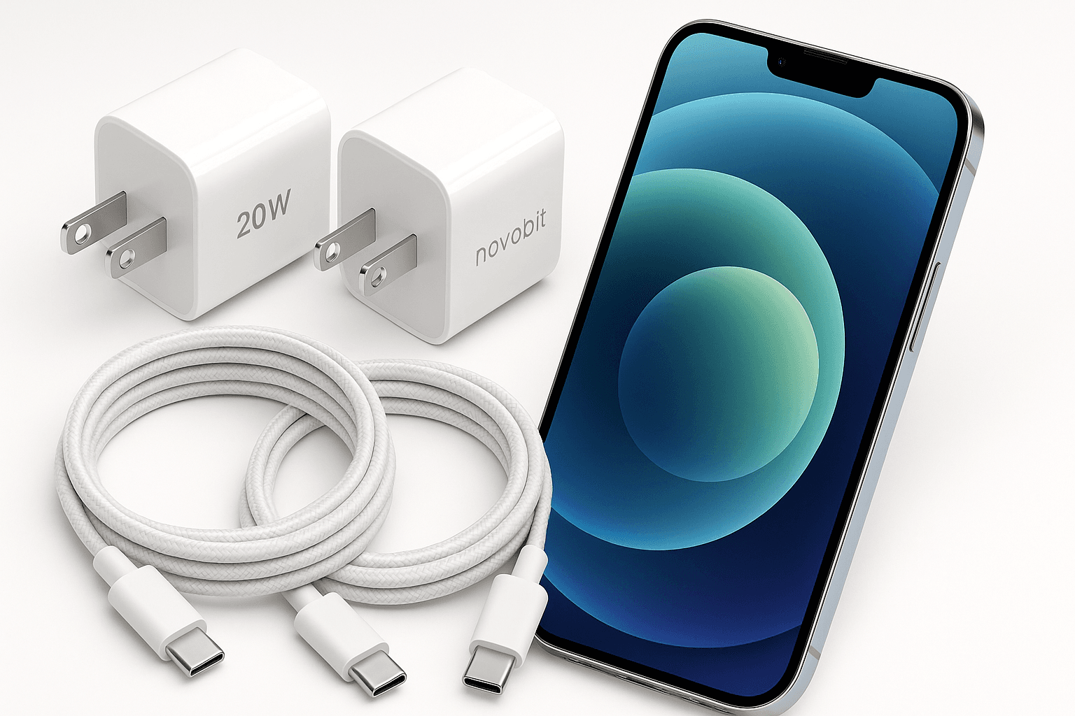 Novobit 20W USB‑C Fast Charger for iPhone 17/16/15 and iPad Pro: Compact Power on a Budget